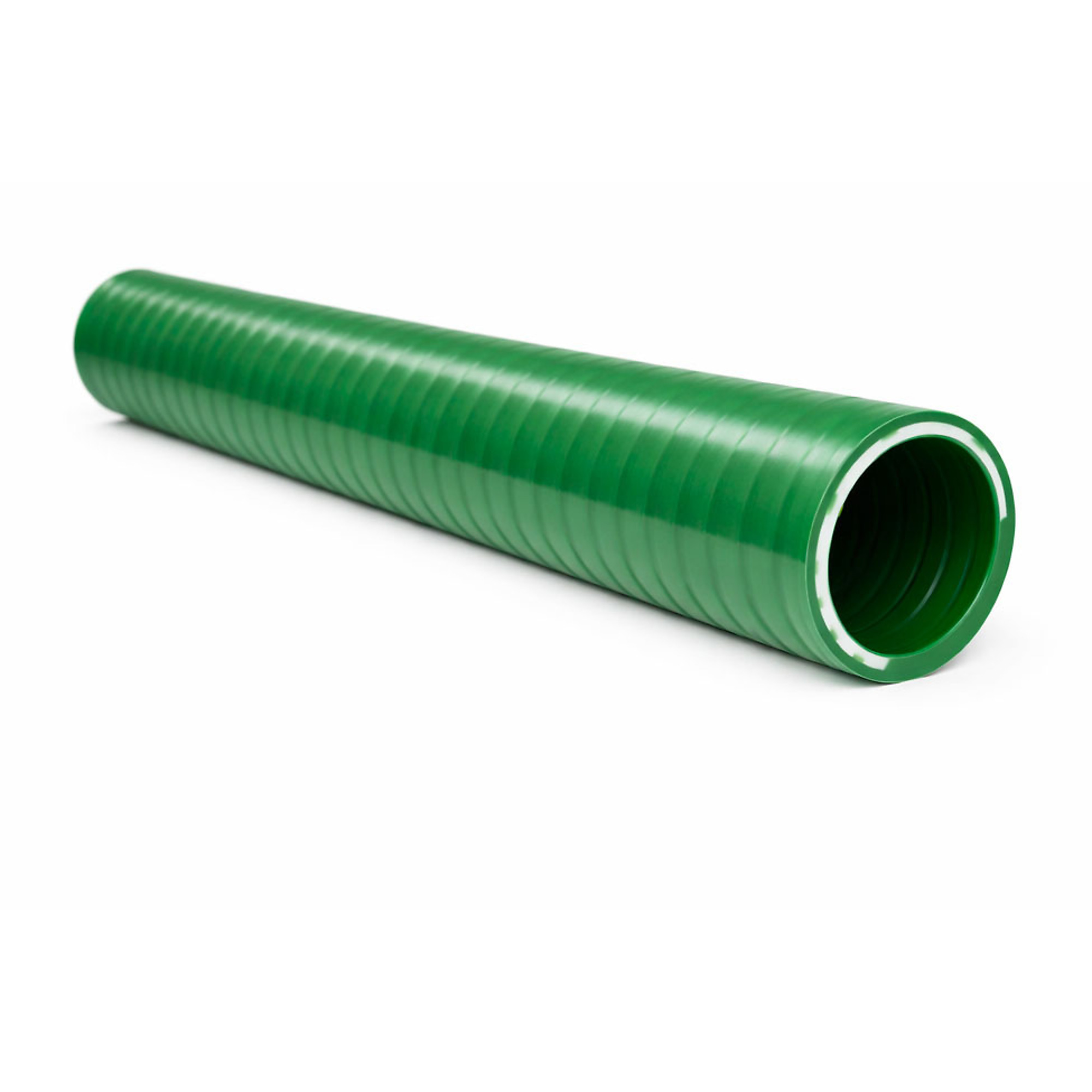 Capital Rubber 7901 Series Green PVC Suction Hose, 2 inch X 60 feet, Bulk Uncoupled